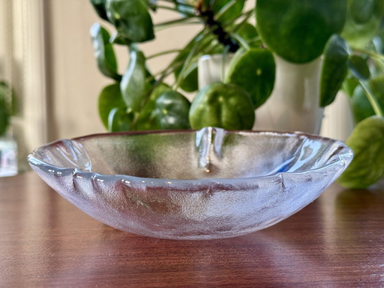 Image 1 of Kosta Boda Bowl 'Blue Sky' Design Anna Ehrner 1980s