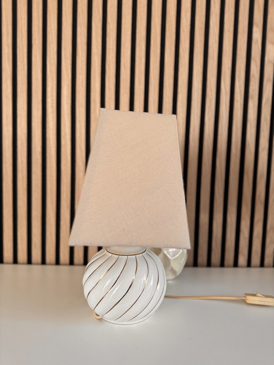 Image 1 of Vintage Italian Ceramic Table Lamp - Inspired By Tommaso Barbi, 1980