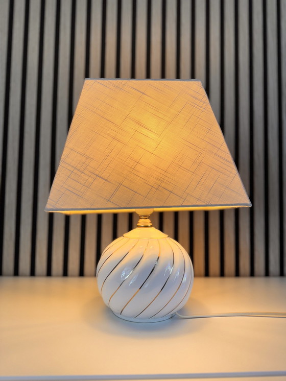 Image 1 of Vintage Italian Ceramic Table Lamp - Inspired By Tommaso Barbi, 1980