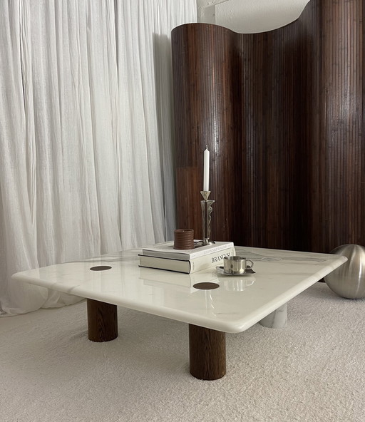 Angelo Mangiarotti Marble Coffee Table