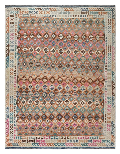 Hand-woven Afghan kilim made of wool - 395 X 300 Cm - New