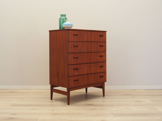 Image 1 of Teak Chest Of Drawers, Danish Design, 1970S, Production: Denmark