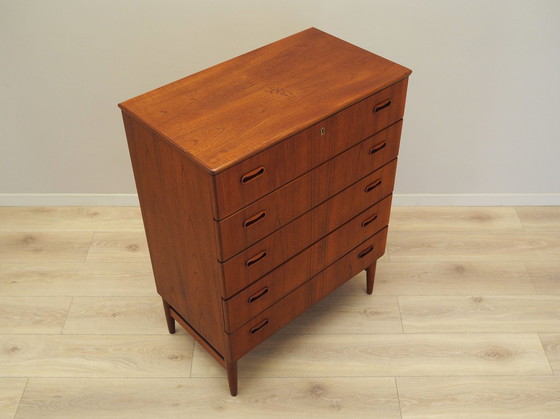 Image 1 of Teak Chest Of Drawers, Danish Design, 1970S, Production: Denmark