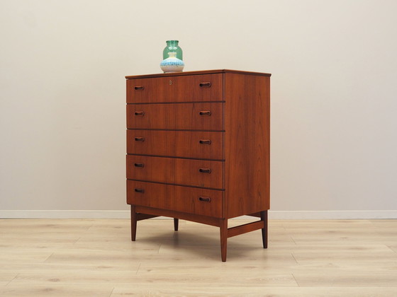 Image 1 of Teak Chest Of Drawers, Danish Design, 1970S, Production: Denmark