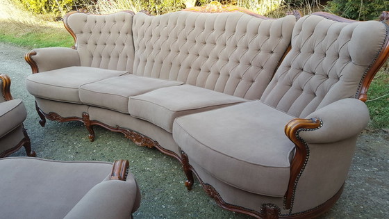 Image 1 of Louis Baroque Sofa Set With Armchairs