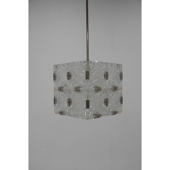 Image 1 of Mid-century glass pendant lamp by Kamenicky Senov, Czechoslovakia 1970s