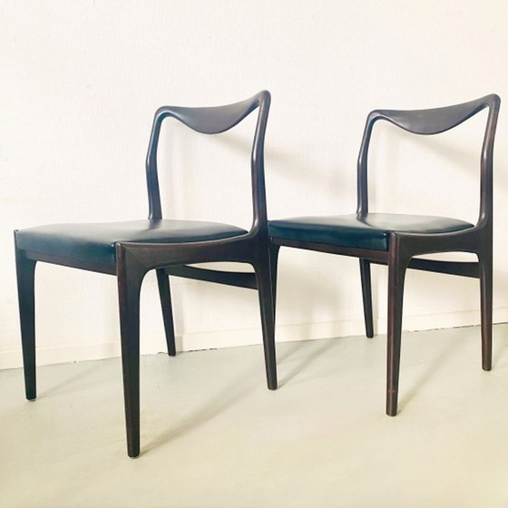 Image 1 of Ensemble Mid Century Chaises de salle à manger design danois 1960s