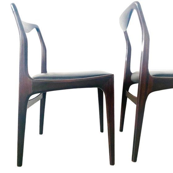 Image 1 of Ensemble Mid Century Chaises de salle à manger design danois 1960s