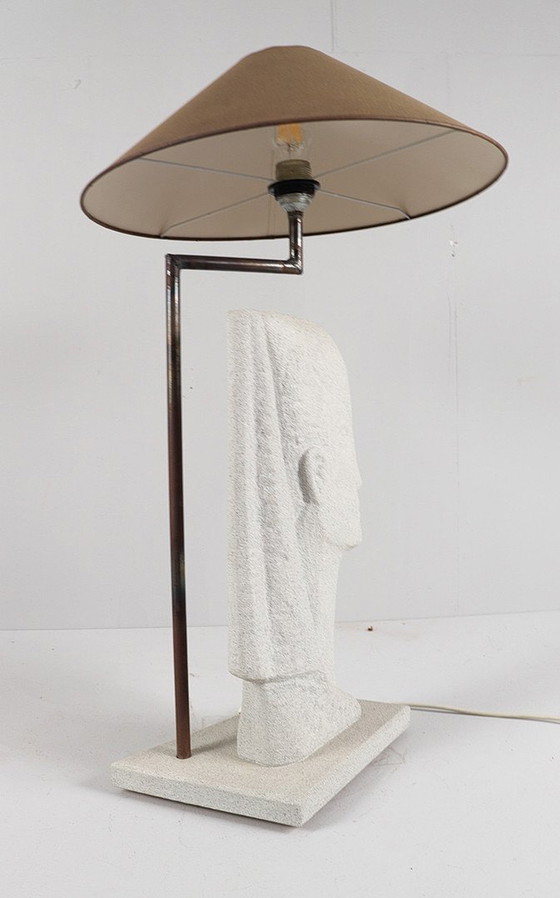 Image 1 of Table lamp/woman's head By Austin Productions, 1980s