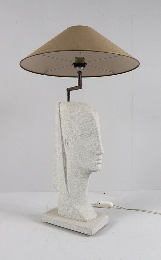 Image 1 of Table lamp/woman's head By Austin Productions, 1980s