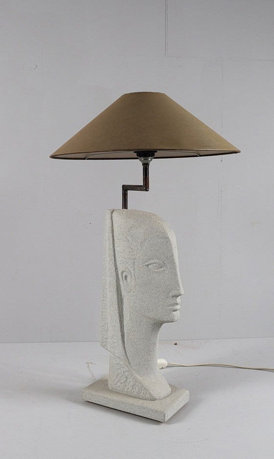 Image 1 of Table lamp/woman's head By Austin Productions, 1980s