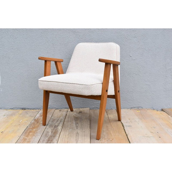 Image 1 of Vintage Armchair 366 beige by J. Chierowski for Dolnoslaska Swiebodzice, Poland 1960s