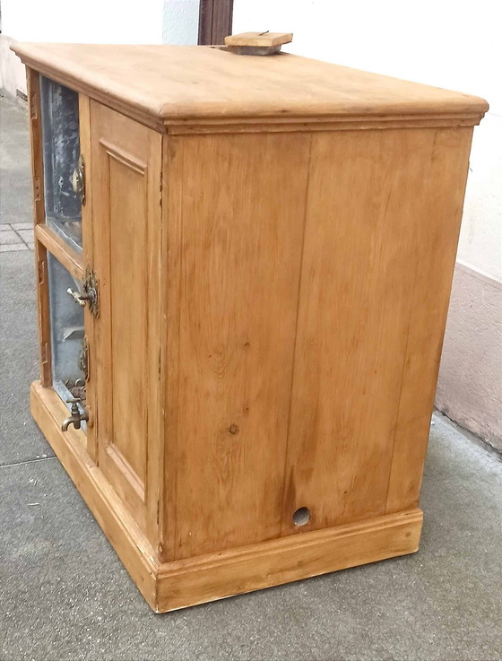 Image 1 of Meuble De Métier Icebox Fridge Bar 1900s