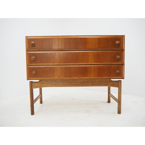 Image 1 of Cassettiera vintage in teak e rovere di Krasna Jizba, Cecoslovacchia, 1960