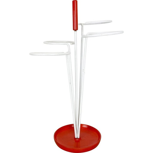 Vintage metal and plastic umbrella stand, Germany 1960s