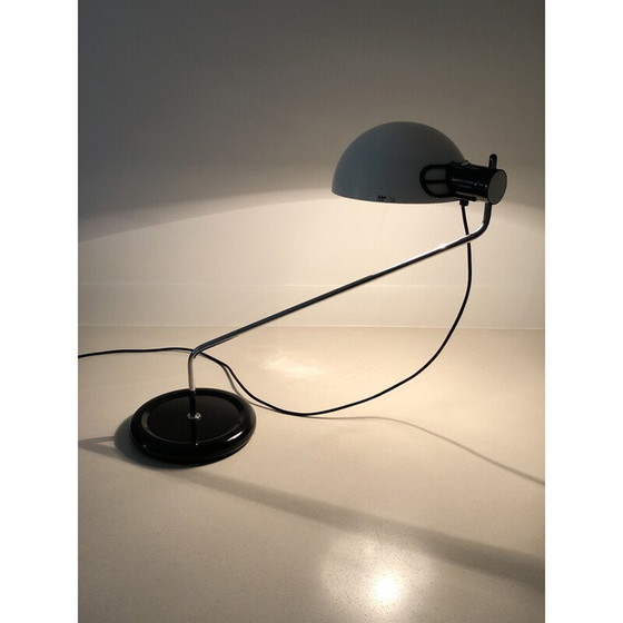 Image 1 of Vintage table lamp in black lacquered metal "Libellula" by Emilio Fabio Simion for Harvey Guzzini, Italy 1970