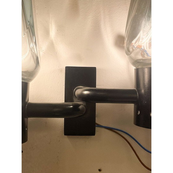 Image 1 of Pair of vintage wall lamp by Flavio Poli for Seguso, 1950