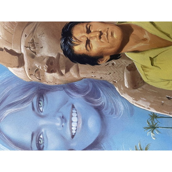 Image 1 of Vintage painting "Comme un roseau ..." by Cécile Beauregard for M.Gourdon, 1965