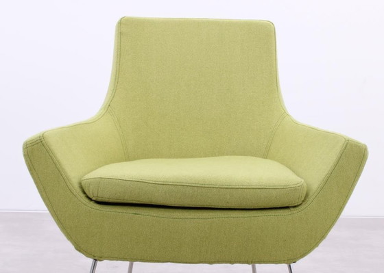 Image 1 of Swedese Happy Easy Low Back Armchair Green