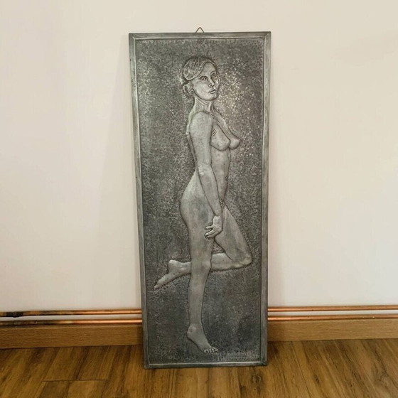 Image 1 of Vintage panel of a nude woman by Chamaillou, 1970