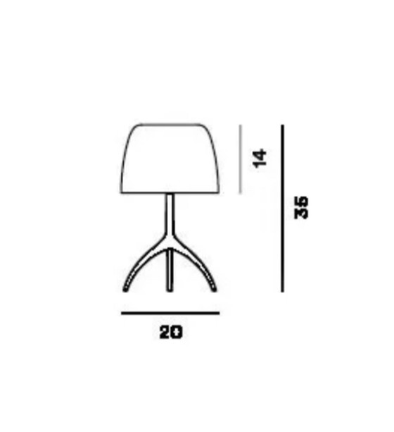 Image 1 of FOSCARINI LUMIERE PICCOLA TABLE LAMP