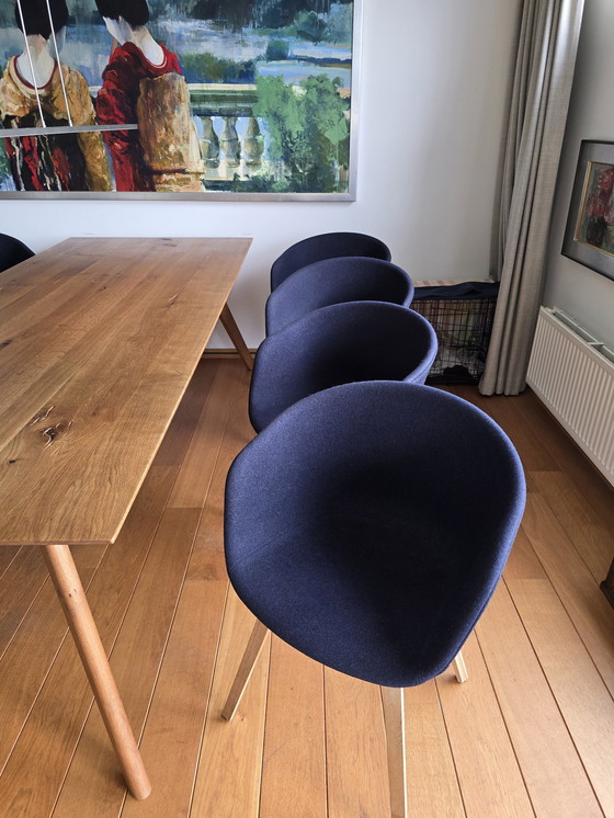 Image 1 of 8x Hay Chairs And 1x Oak Table