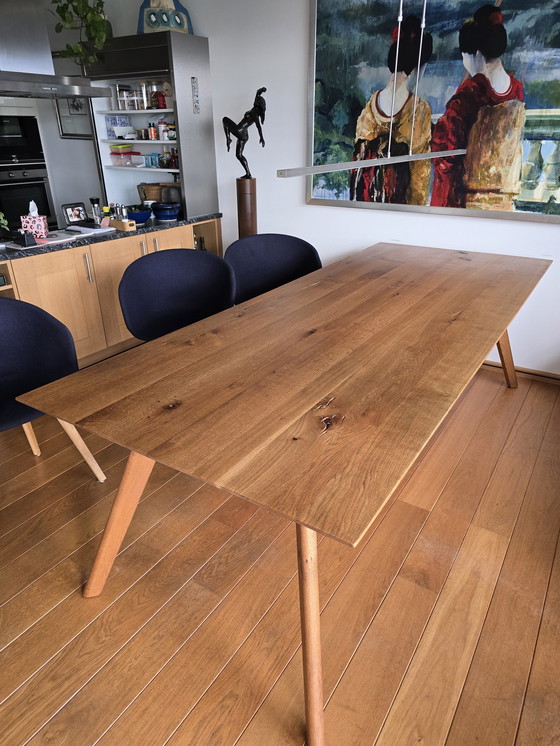 Image 1 of 8x Hay Chairs And 1x Oak Table