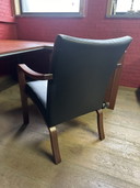 2x poltrone nere vintage