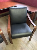 2x poltrone nere vintage