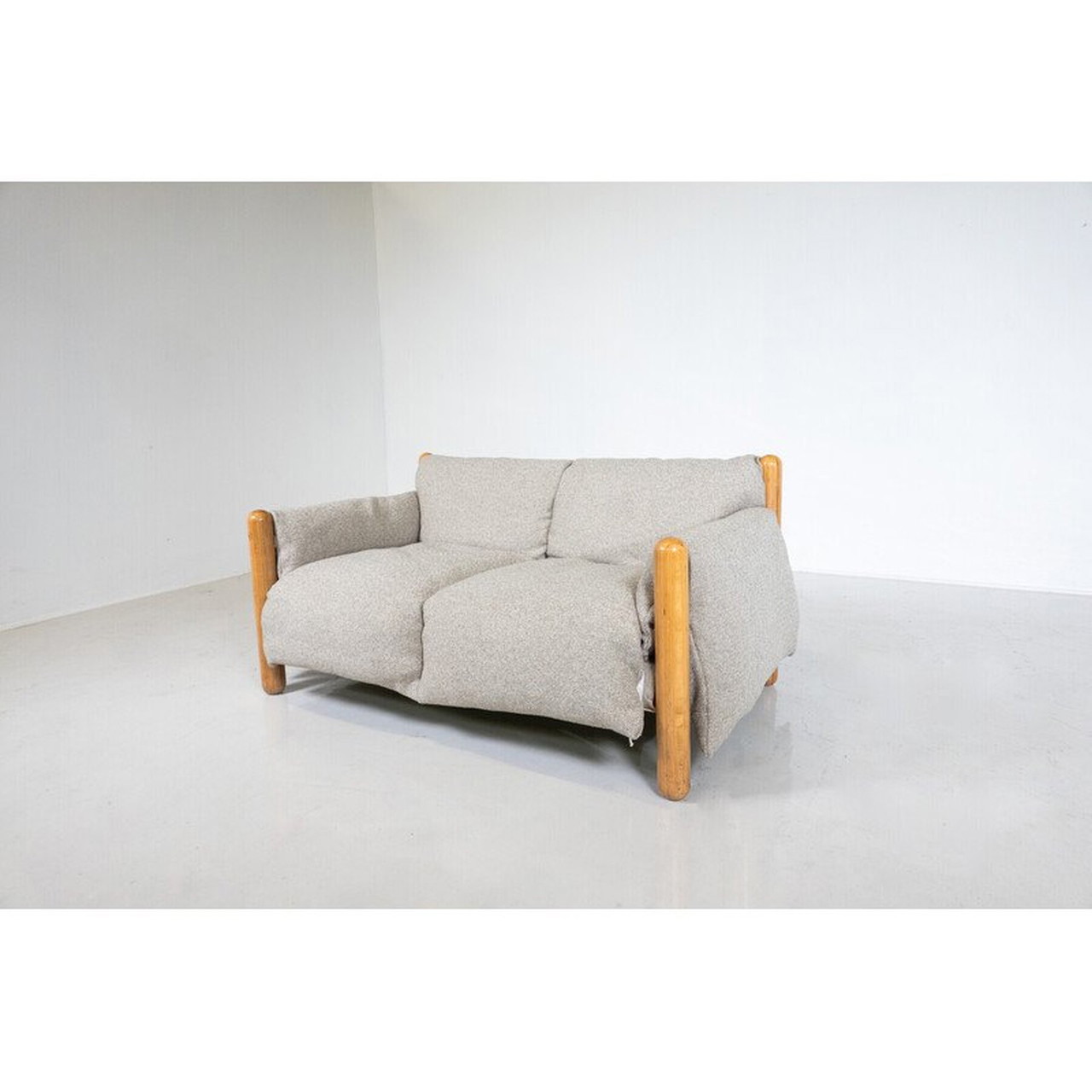 Vintage 2-seater sofa Gambadilegno by Enzo Mari for Driade, Italy