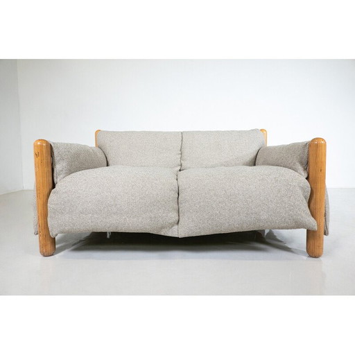 Vintage 2-seater sofa Gambadilegno by Enzo Mari for Driade, Italy 1974