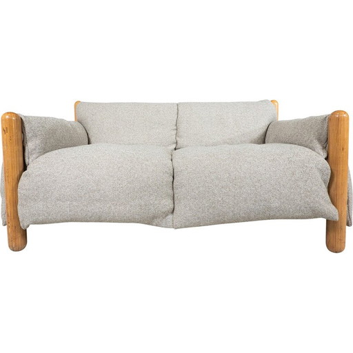 Vintage 2-seater sofa Gambadilegno by Enzo Mari for Driade, Italy 1974