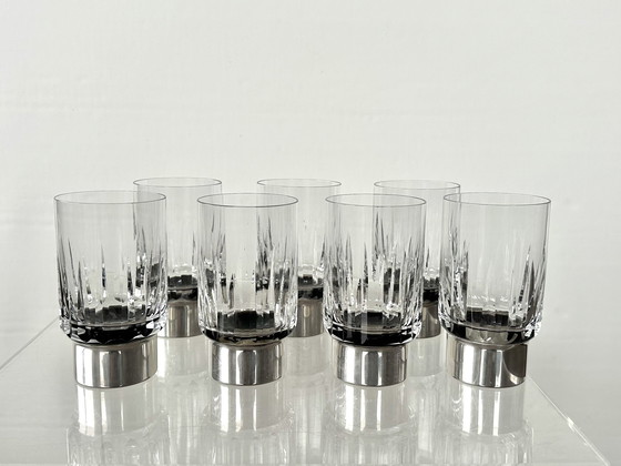 Image 1 of  Hermann Bauer Drinking glasses Sterling Silver .925 Crystal Glass