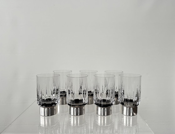 Image 1 of  Hermann Bauer Drinking glasses Sterling Silver .925 Crystal Glass