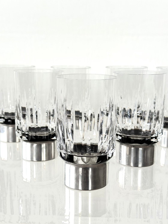 Image 1 of  Hermann Bauer Drinking glasses Sterling Silver .925 Crystal Glass