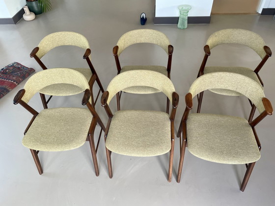 Image 1 of 6x Kai Kristiansen Model 32 dining chairs