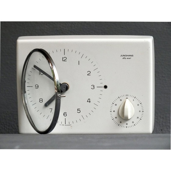 Image 1 of Orologio da parete vintage ato-mat di Max Bill per Junghans, anni '60