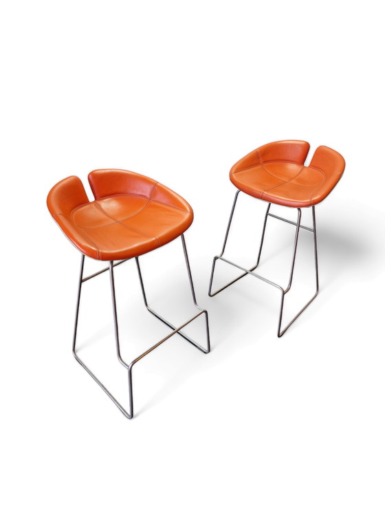 Image 1 of 2x Fjord Barstool by Patricia Urquiola for Moroso