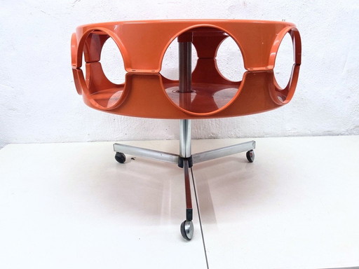 Curver Rotobar Ufo bar trolley 70s plastic design Space Age