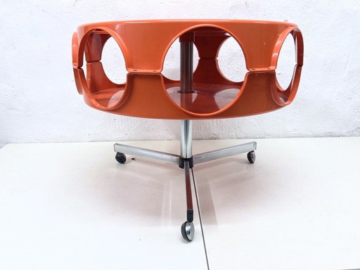 Curver Rotobar Ufo bar trolley 70s plastic design Space Age