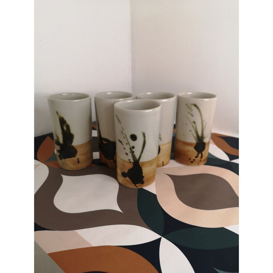 Image 1 of Vaso vintage in arenaria con volute, 1960