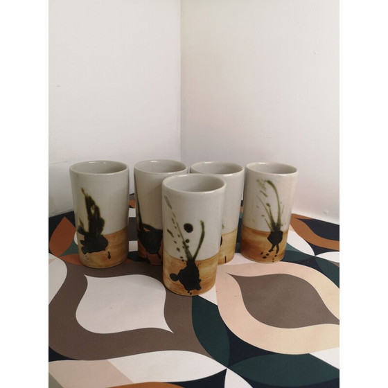 Image 1 of Vaso vintage in arenaria con volute, 1960