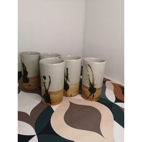 Image 1 of Vaso vintage in arenaria con volute, 1960