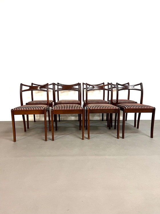 Image 1 of 8x rosewood Dining Chairs made in Denmark