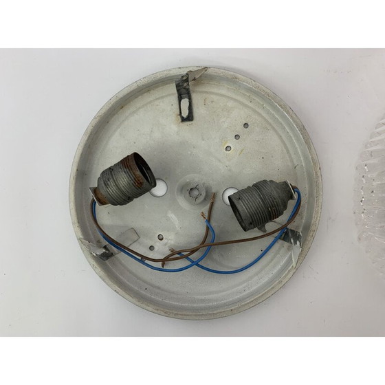 Image 1 of Lampada da soffitto vintage in vetro a bolle di Helena Tynell, 1970