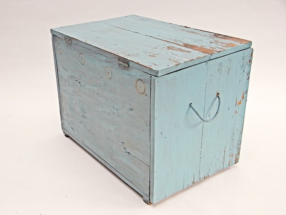 Image 1 of Chest, softwood With cord handles