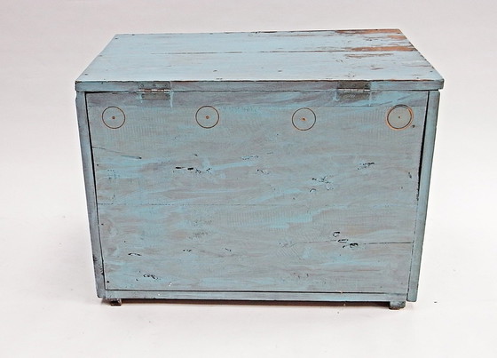 Image 1 of Chest, softwood With cord handles