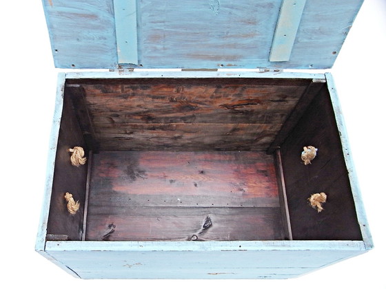 Image 1 of Chest, softwood With cord handles