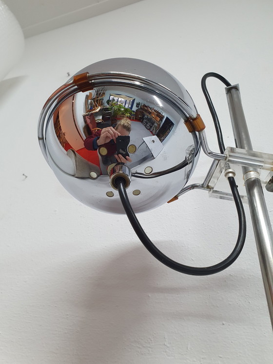 Image 1 of Gepo Amsterdam wall lamp, ball lamp chrome.