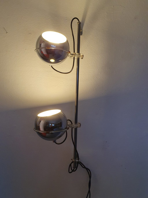 Gepo Amsterdam wall lamp, ball lamp chrome.